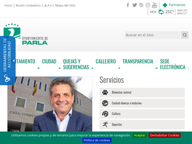 'ayuntamientoparla.es' screenshot