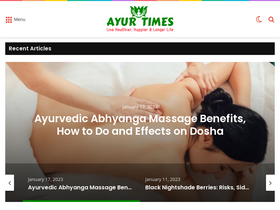 'ayurtimes.com' screenshot