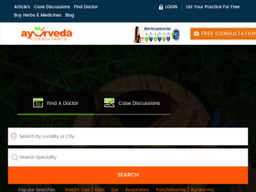 'ayurvedaconsultants.com' screenshot