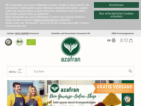 'azafran.de' screenshot