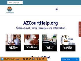 'azcourthelp.org' screenshot