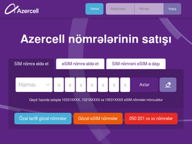 'azercellim.com' screenshot