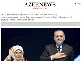 'azernews.az' screenshot