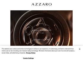 'azzaro.com' screenshot
