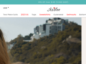 'azzlee.com' screenshot