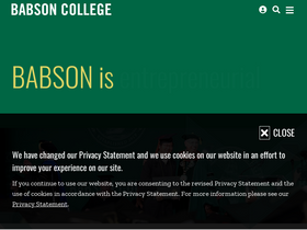 'babson.edu' screenshot