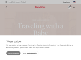 'babybjorn.com' screenshot