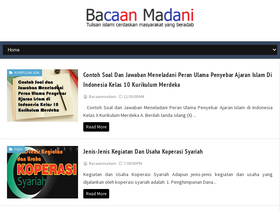 'bacaanmadani.com' screenshot