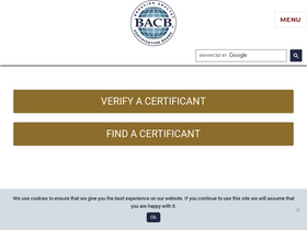 'bacb.com' screenshot