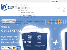 'bachelorprint.eu' screenshot