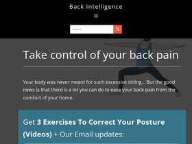 'backintelligence.com' screenshot