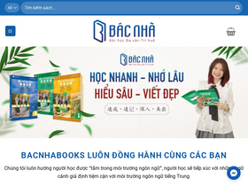'bacnhabook.vn' screenshot
