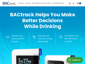 'bactrack.com' screenshot