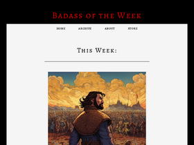 'badassoftheweek.com' screenshot