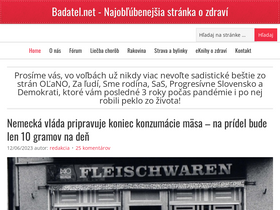 'badatel.net' screenshot