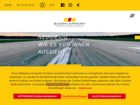 'baden-airpark.de' screenshot