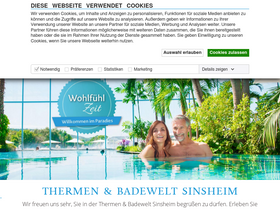 'badewelt-sinsheim.de' screenshot