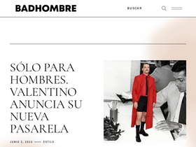 'badhombremagazine.com' screenshot