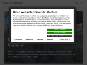 'badisches-tagblatt.de' screenshot