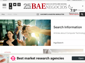 'baenegocios.com' screenshot