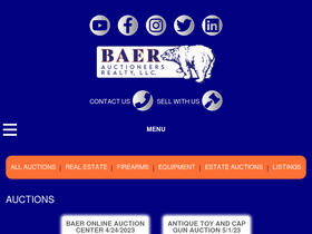 'baerauctions.com' screenshot