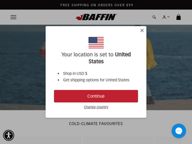'baffin.com' screenshot