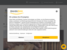 'bahn-bkk.de' screenshot