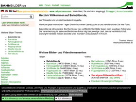 'bahnbilder.de' screenshot