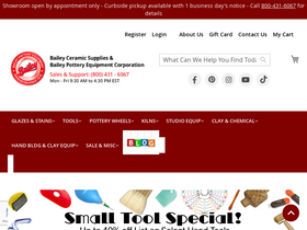 'baileypottery.com' screenshot