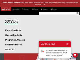 'bakersfieldcollege.edu' screenshot