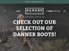 'bakershoe.com' screenshot