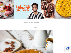 'bakewithshivesh.com' screenshot