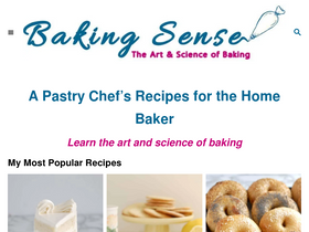 'baking-sense.com' screenshot