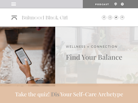 'balancedblackgirl.com' screenshot