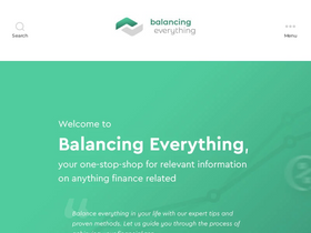 'balancingeverything.com' screenshot