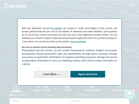 'balearia.com' screenshot