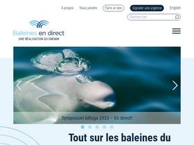 'baleinesendirect.org' screenshot