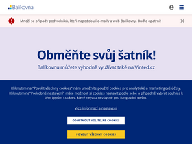 'balikovna.cz' screenshot