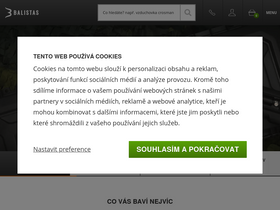 'balistas.cz' screenshot