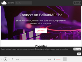 'balkanmp3.ba' screenshot