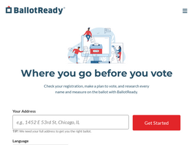 'ballotready.org' screenshot