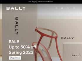 'bally.com' screenshot