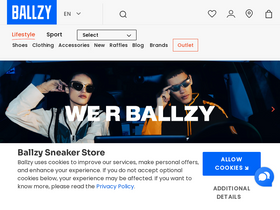 'ballzy.eu' screenshot