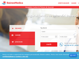'balneomedica.ro' screenshot
