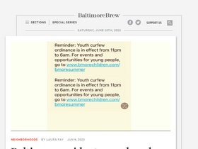 'baltimorebrew.com' screenshot