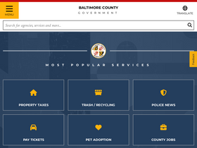 'baltimorecountymd.gov' screenshot