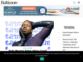 'baltimoremagazine.com' screenshot