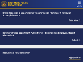 'baltimorepolice.org' screenshot
