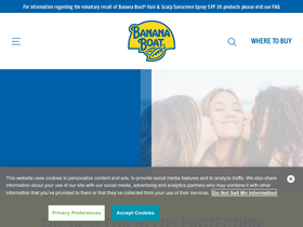 'bananaboat.com' screenshot