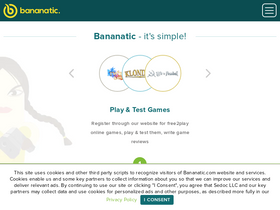 'bananatic.com' screenshot